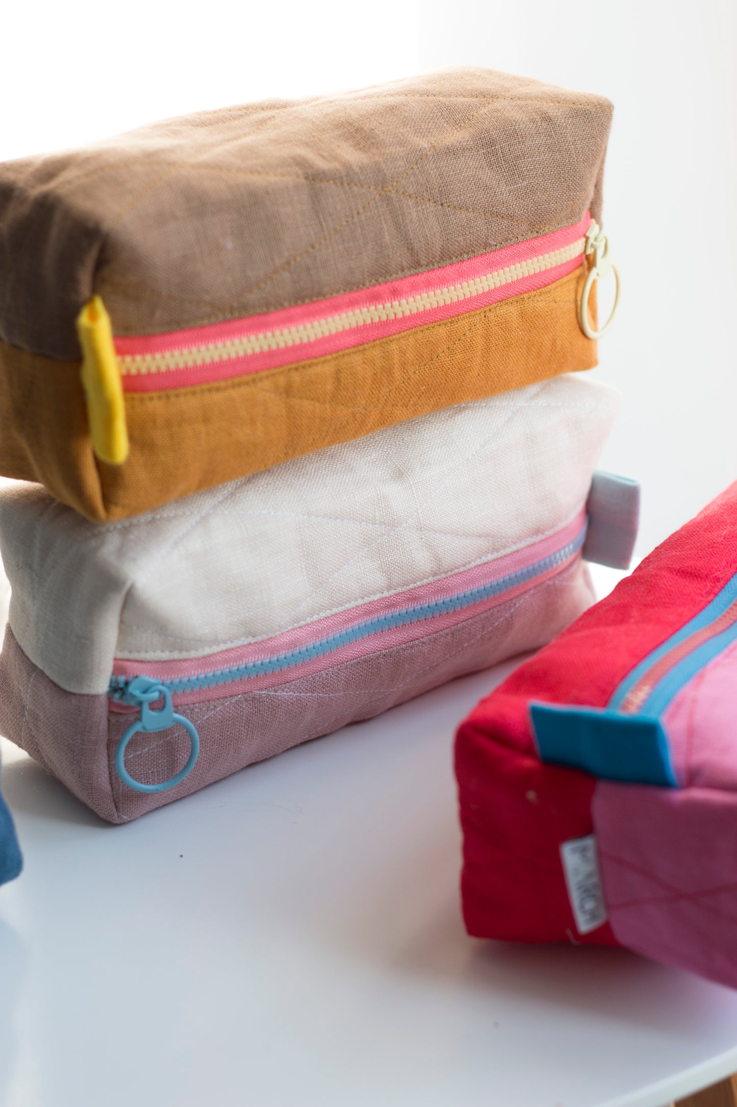 Powdered Rose | Mini Quilted Pouch