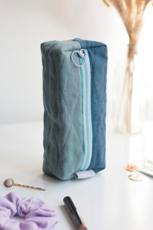 Blue Ocean | Mini Quilted Pouch