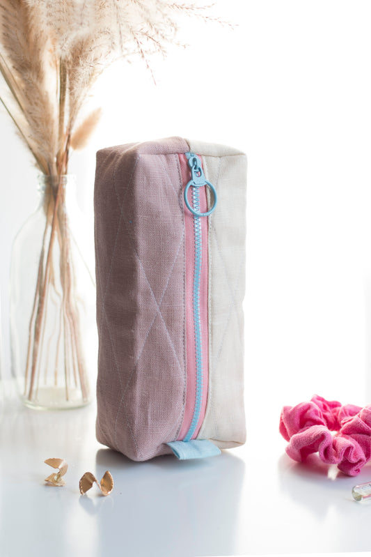 Powdered Rose | Mini Quilted Pouch