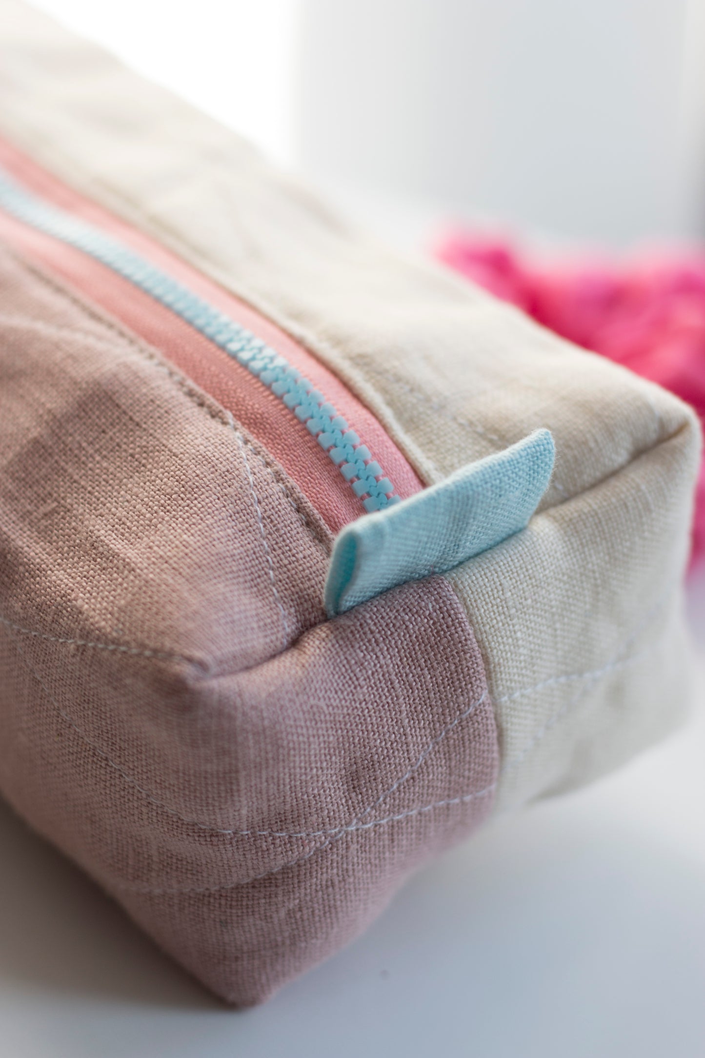 Powdered Rose | Mini Quilted Pouch