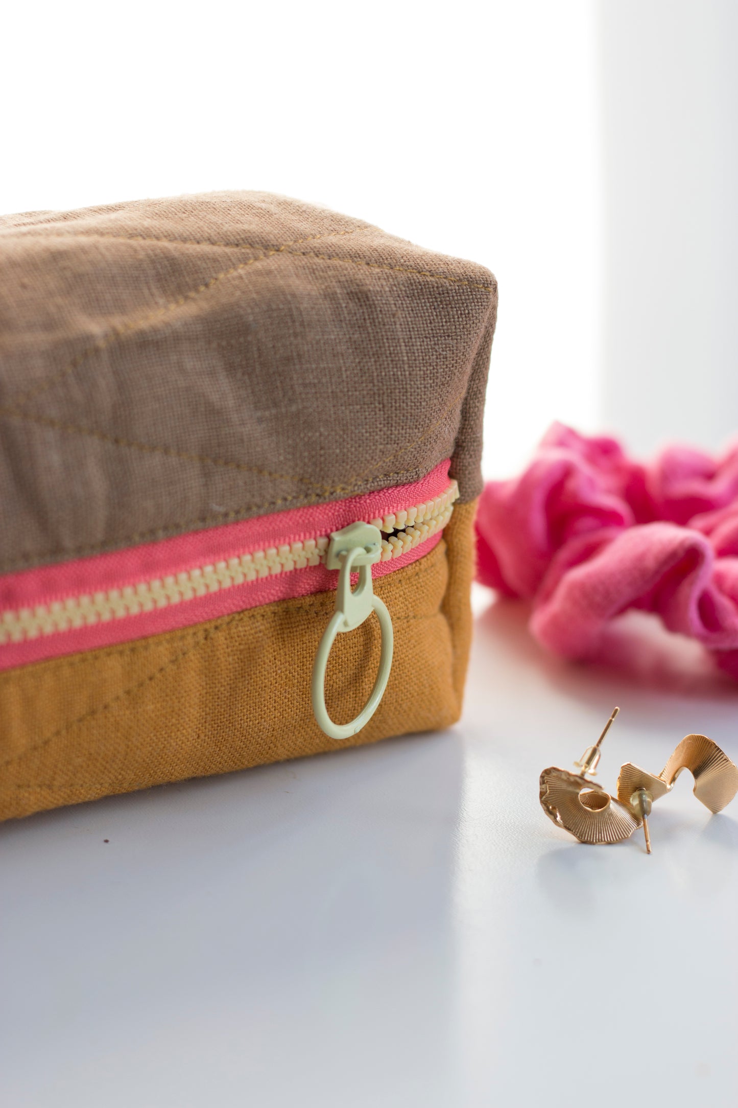 Honey Comb | Mini Quilted Pouch