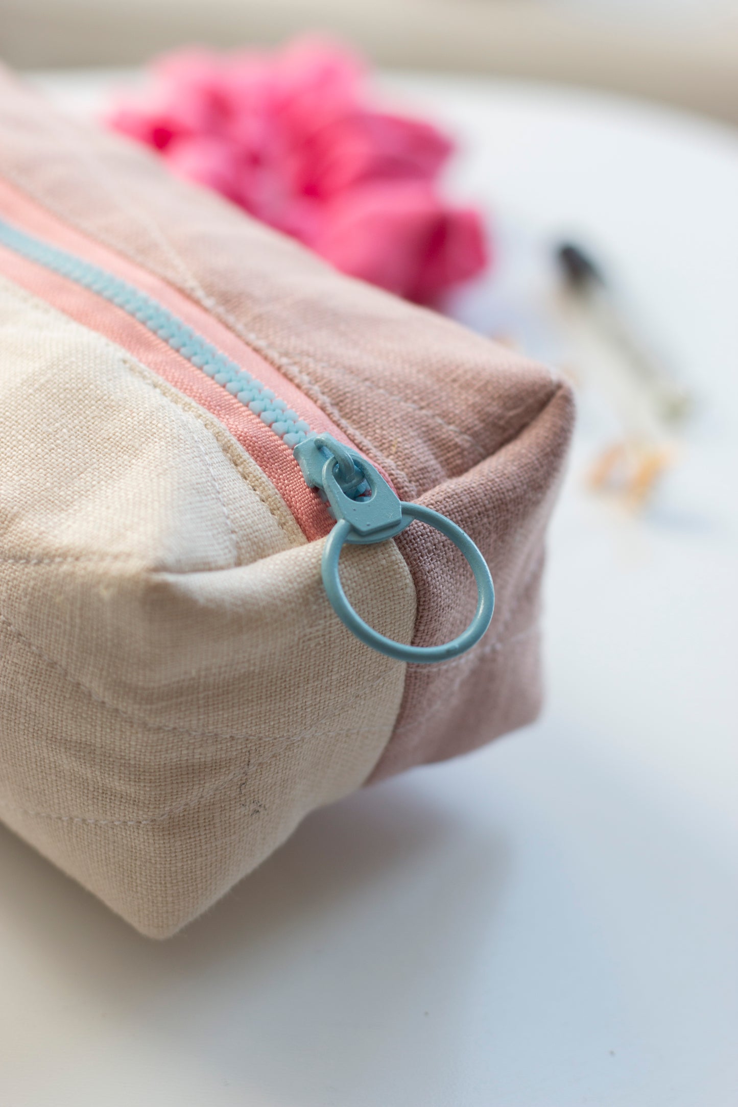 Powdered Rose | Mini Quilted Pouch