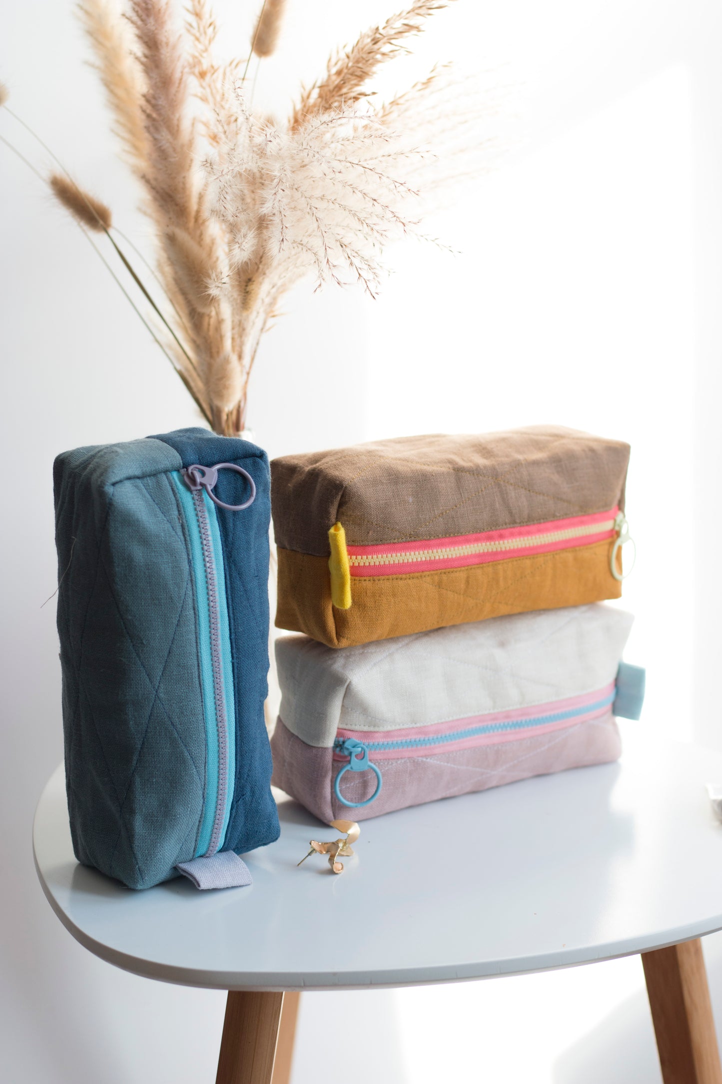 Honey Comb | Mini Quilted Pouch