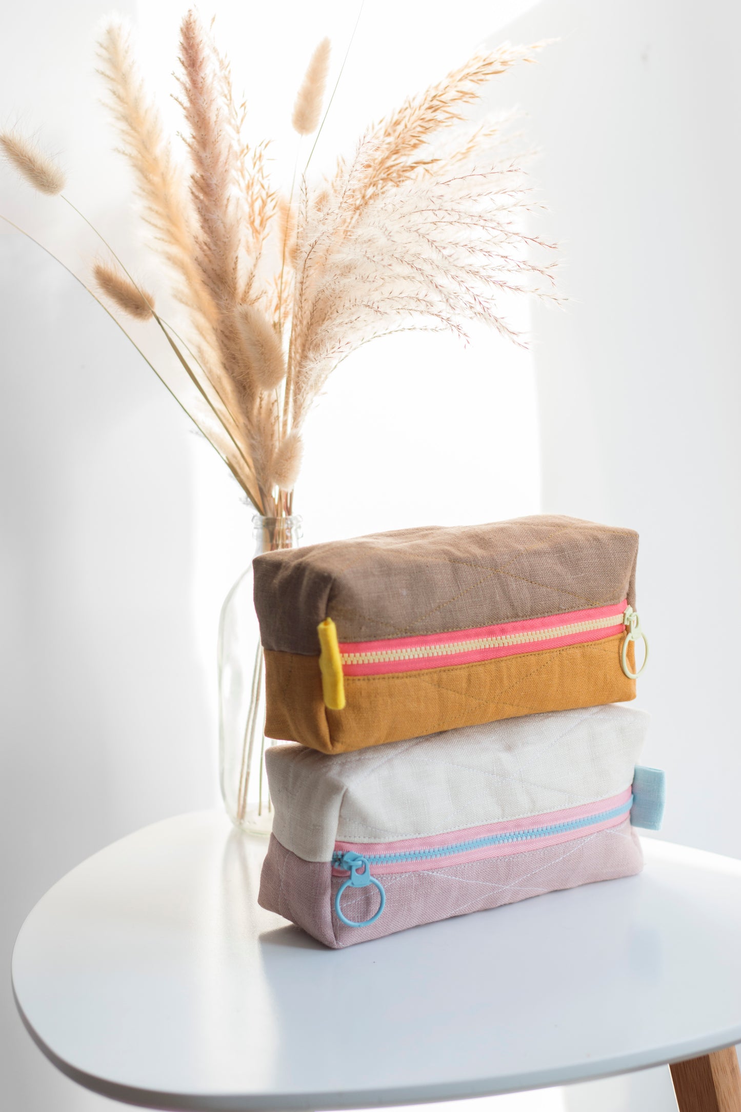 Powdered Rose | Mini Quilted Pouch