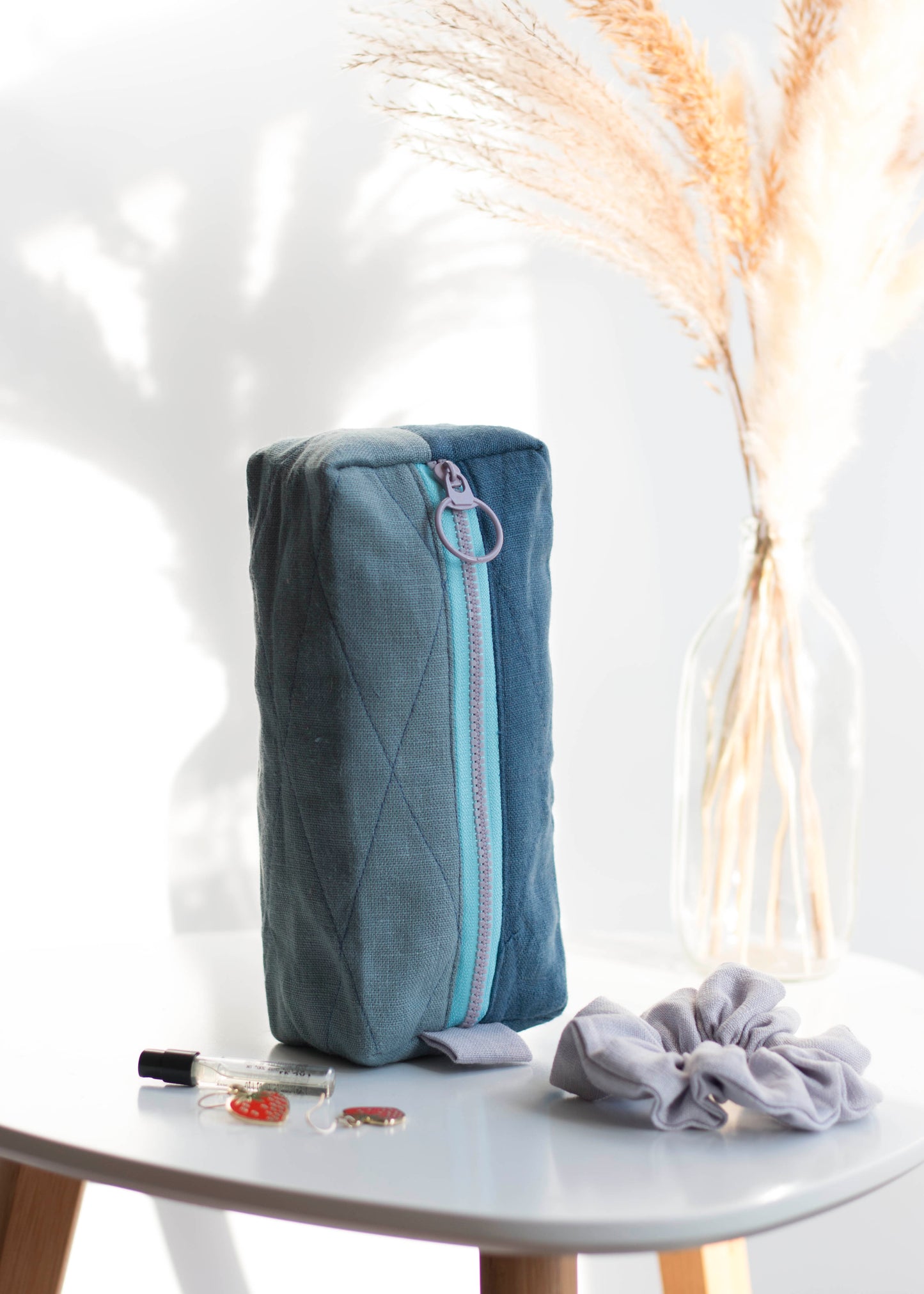 Blue Ocean | Mini Quilted Pouch