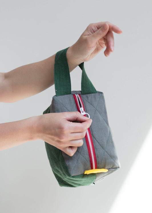 Dark Forest | Linen Quilted Pouch