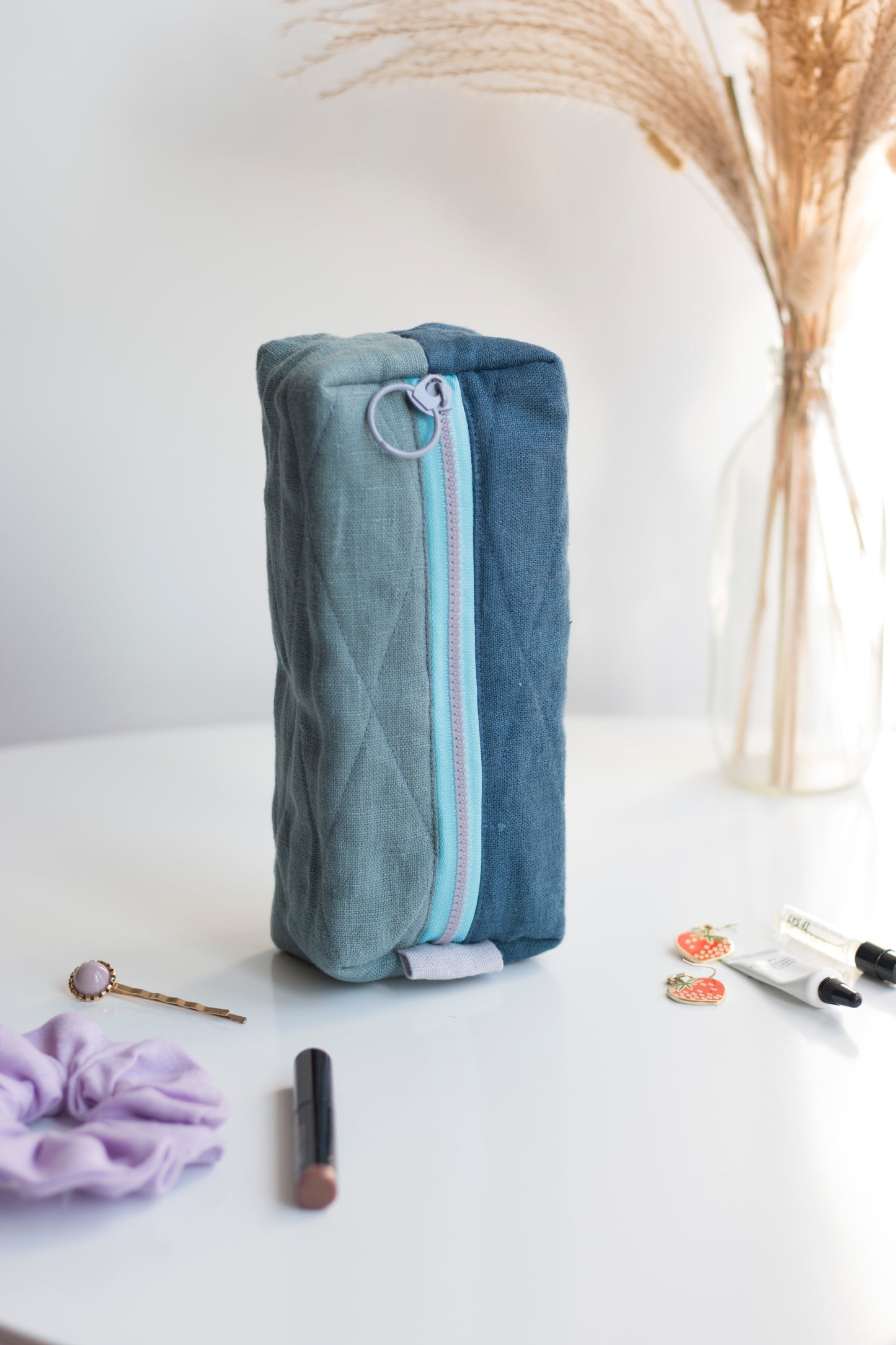 Blue Ocean | Mini Quilted Pouch