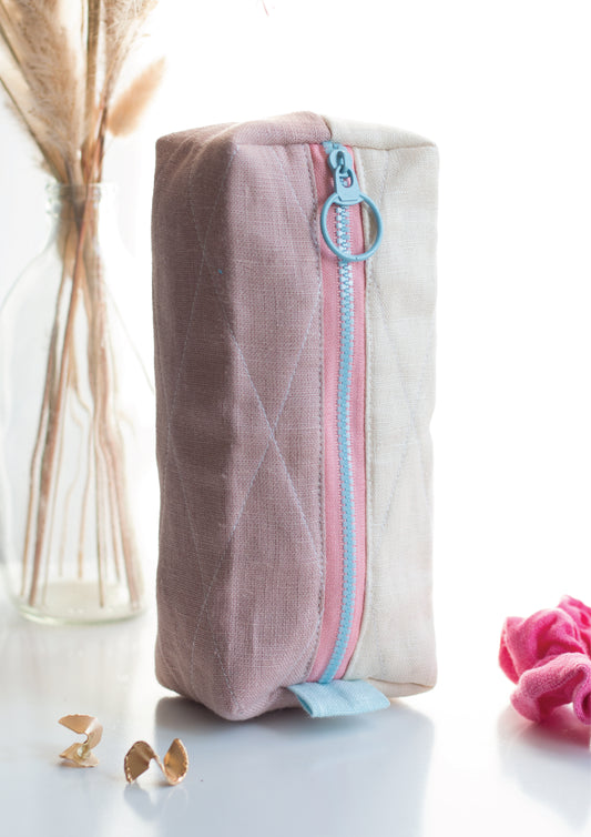 Powdered Rose | Mini Quilted Pouch