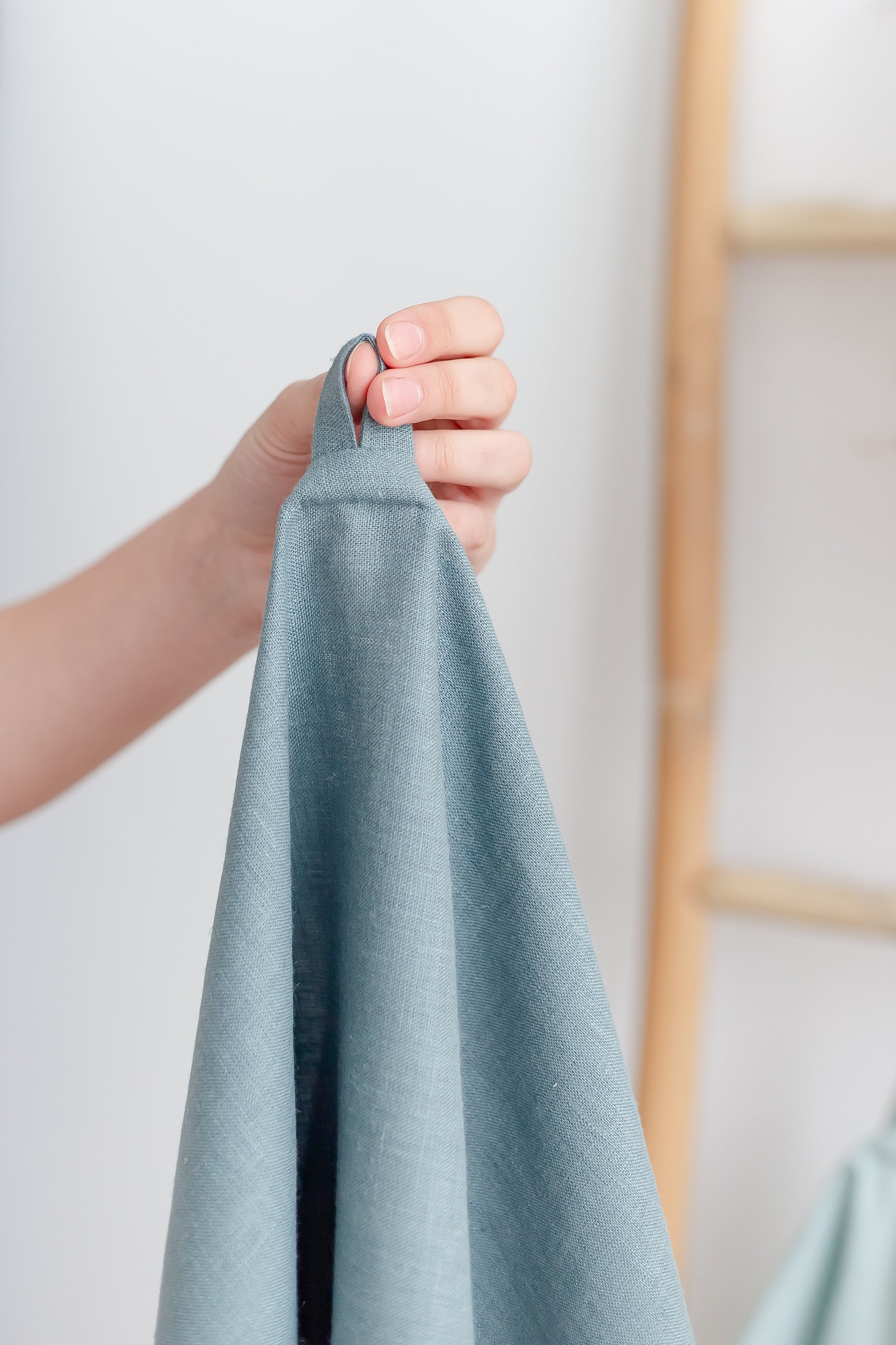 Blue Grey Linen Kitchen Towel – March6teen